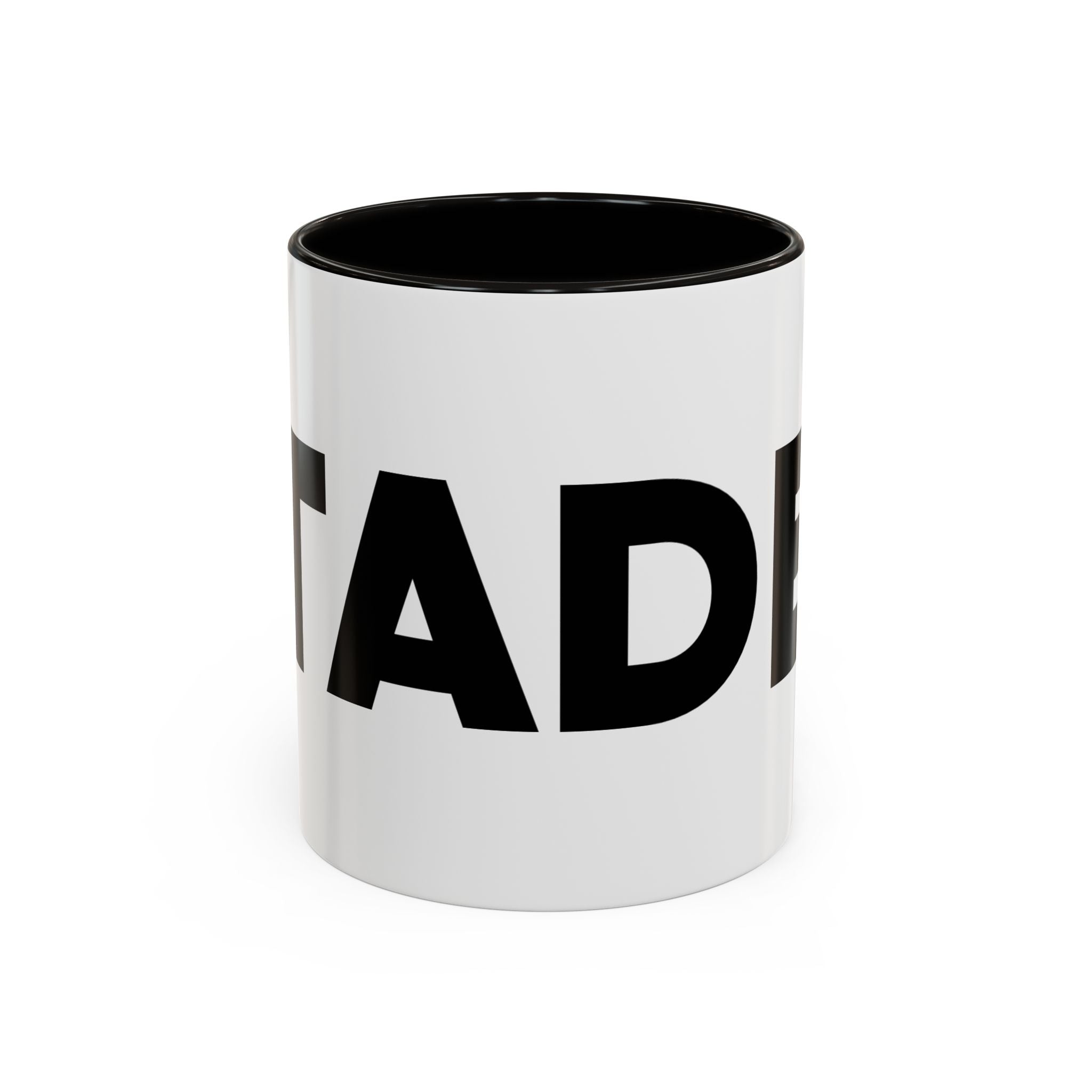 Bold Black Text Color-Accent Mug (11oz & 15oz)