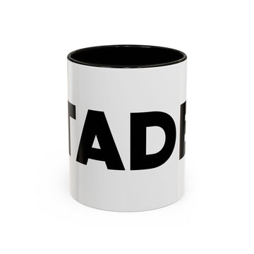 Bold Black Text Color-Accent Mug (11oz & 15oz)